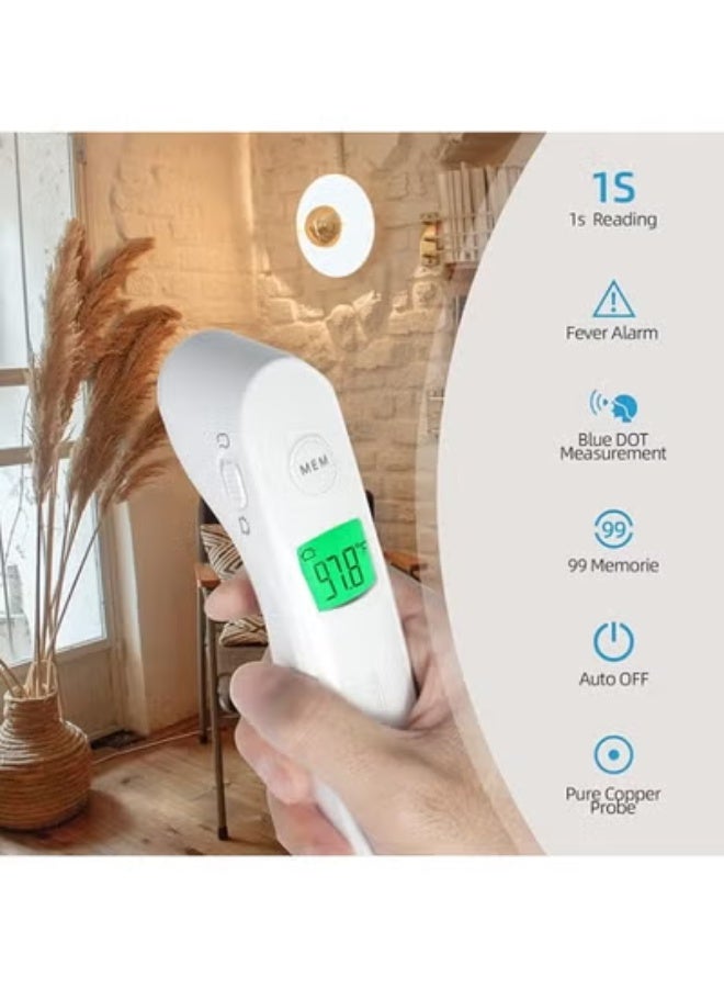 Digital Infrared Forehead Thermometer – Non-Contact, Fever Alarm & Memory Function for Adults & Kids - Image 2