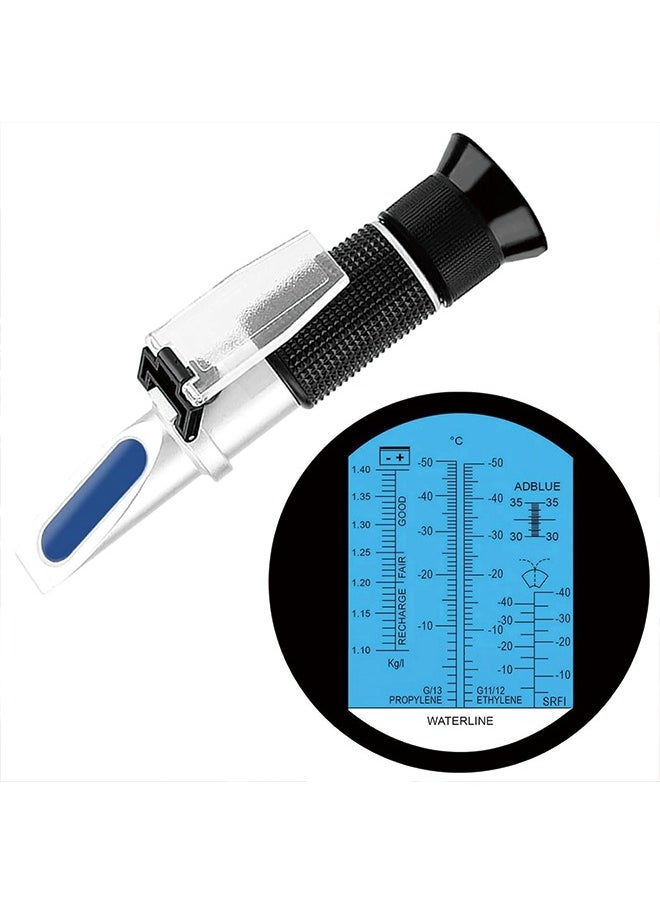 Generic - Antifreeze Refractometer 4-in-1 Coolant Refractometer Antifreeze Tester for Automobile Antifreeze System Diesel Exhaust Fluid, Battery Acid and Windshield Washer Fluid - Image 1