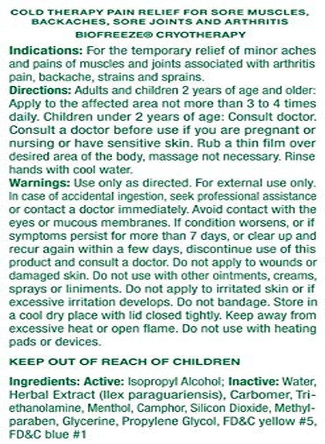 Biofreeze Gel (59 ml) - Pack of 2 - Image 4