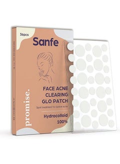 Sanfe Promise Face Acne Patch Pack Of 36 ; Pimple Healing Patch ; Absorbing Cover ;Invisible Blemish Spot Hydrocolloid Skin Treatment  - Image 1
