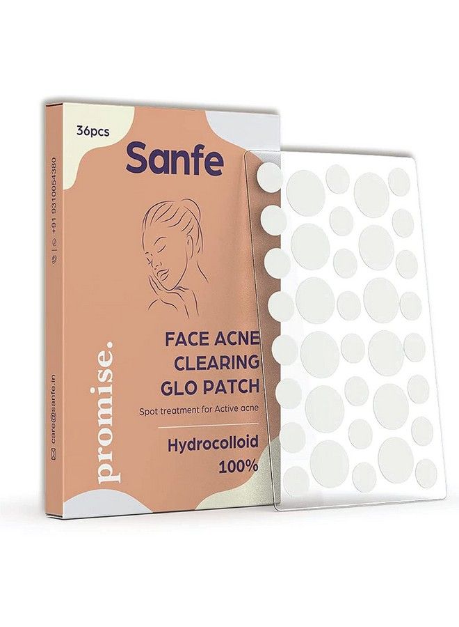 Sanfe Promise Face Acne Patch Pack Of 36 ; Pimple Healing Patch ; Absorbing Cover ;Invisible Blemish Spot Hydrocolloid Skin Treatment  - Image 1