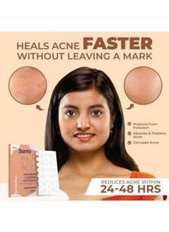 Sanfe Promise Face Acne Patch Pack Of 36 ; Pimple Healing Patch ; Absorbing Cover ;Invisible Blemish Spot Hydrocolloid Skin Treatment  - Image 3
