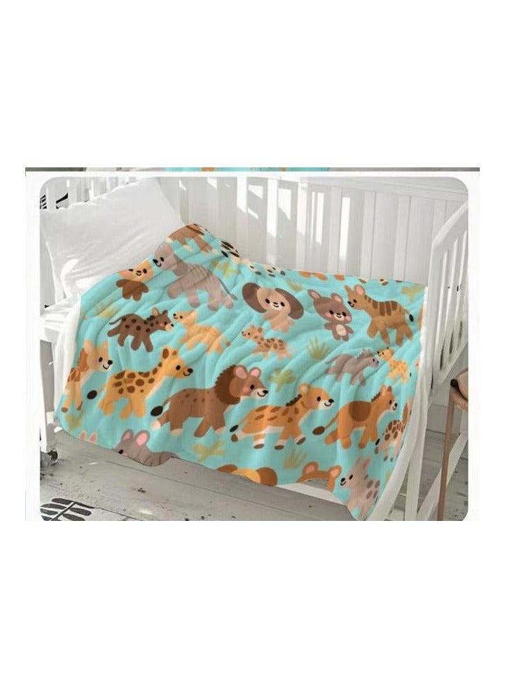 general Flannel thin blanket (warm and comfortable, suitable for sleep, gaming, dust removal and sandproof) 150cm*200cm - 843 - Image 3