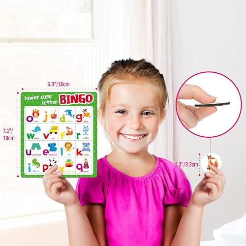 SpriteGru Alphabet Bingo Game, ABC & 123 Bingo Board Game for Kids 4-8, Perfect for Classroom & Home - Image 3