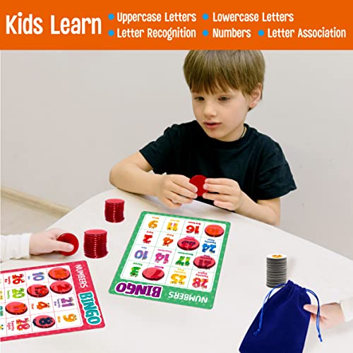 SpriteGru Alphabet Bingo Game, ABC & 123 Bingo Board Game for Kids 4-8, Perfect for Classroom & Home - Image 5