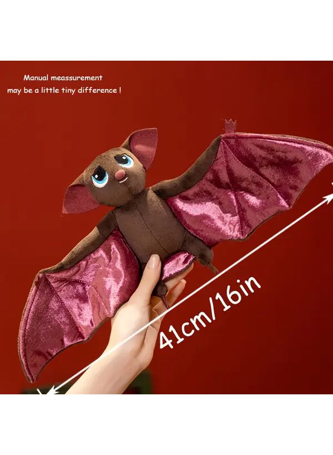 Cute Bat Plush Toy Soft Stuffed Animal Halloween Christmas Gift Home Decor - Image 2