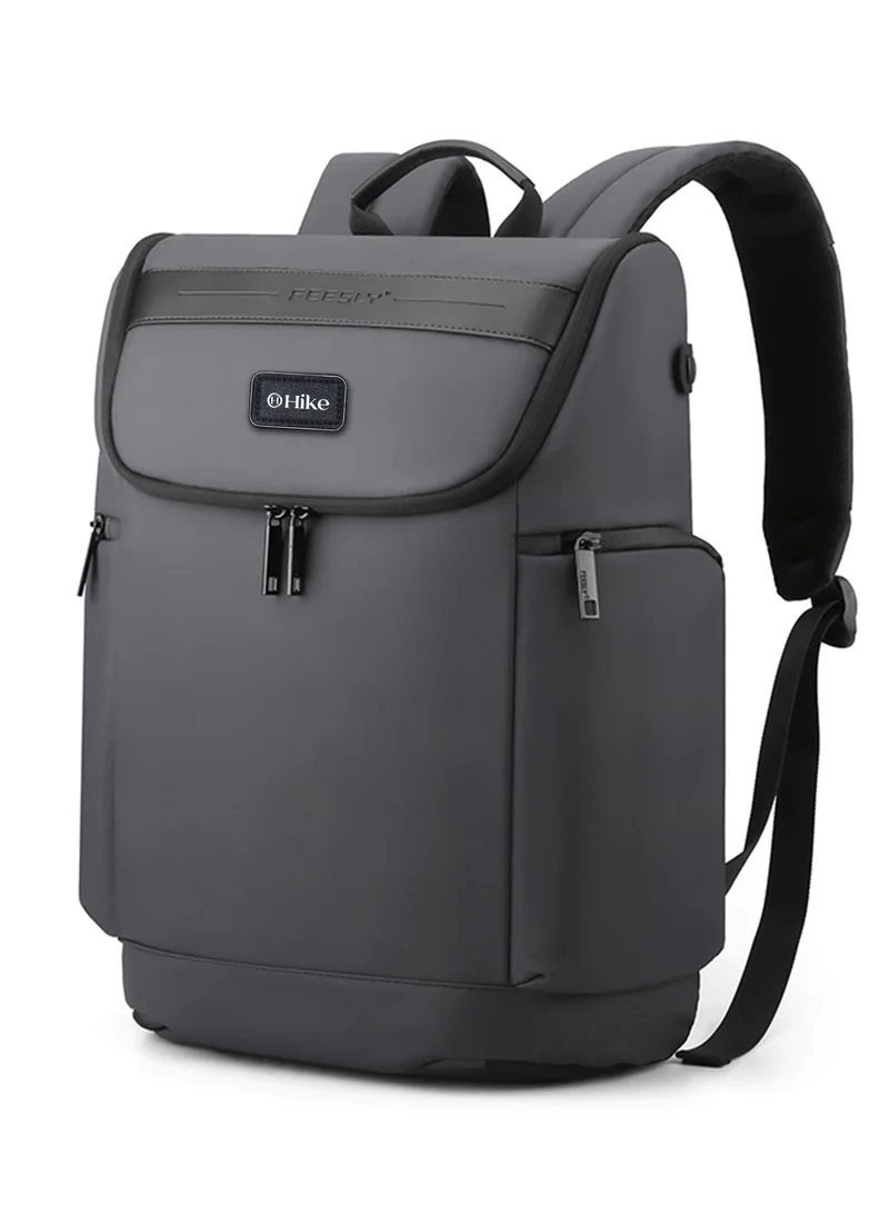 هايك Hike 16 Inch Durable Laptop Backpack Waterproof Business Casual Daypack for Men Women in Travel Office School College, HK2205-Grey