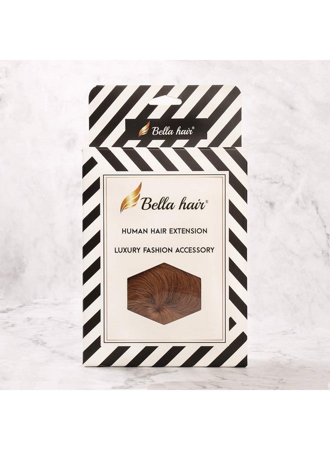 Bella Hair 100% Human Hair Bun Extension Donut Scrunchies Hairpiece For Both Women And Men Instant Updo Fake Bun Chignon (27 Strawberry Blonde/Light Butterscotch Blonde) - Image 4