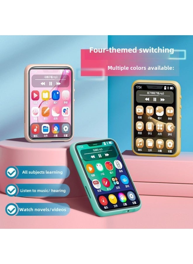 The Mp3 Walkman Student Version Can Be Put On The Mp4 Touch Screen To Read Novels And Listen To Songs With Memory English Player-Body Color:3.2inch Touch Screen Bluetooth [blue Shell/wired Headphones]-Memory Capacity:68g-already Following Songs/novels/english/others  - Image 2