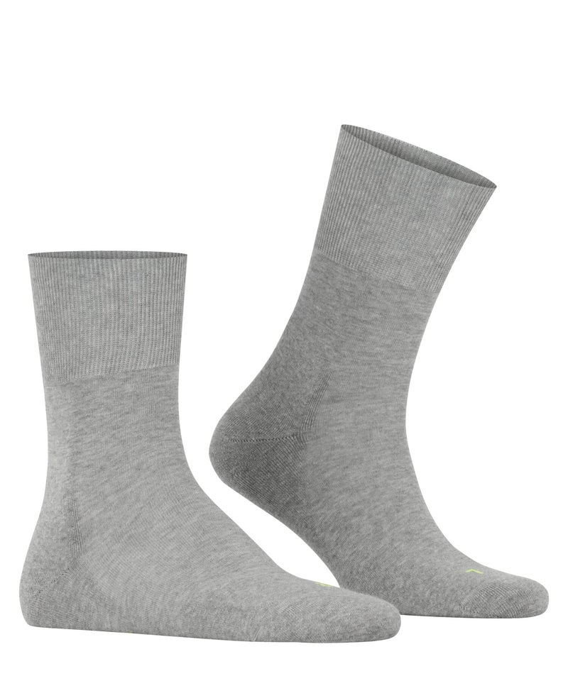 FALKE Unisex Run Socks, Light Cushion, Sporty, Classic Athleisure, Lightweight, Breathable, Skin-Friendly, Cotton, Grey (Light Grey 3400), 9-10, 1 Pair - Image 4
