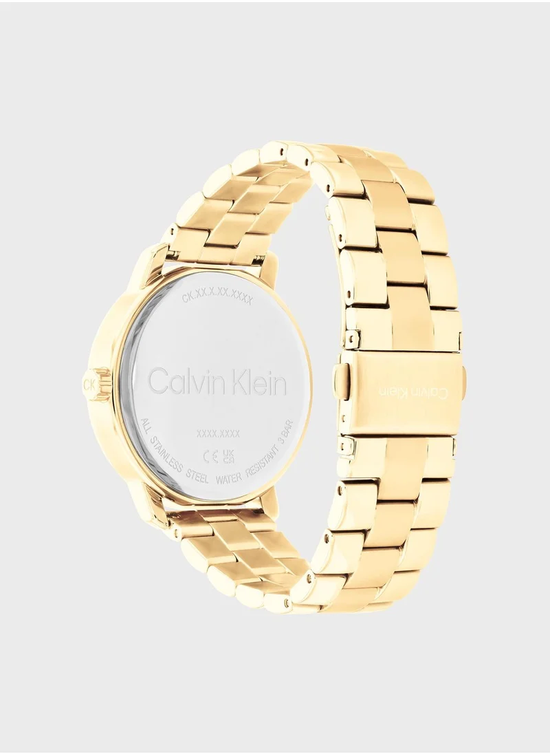 CALVIN KLEIN Shimmer Steel Strap Analog Watch