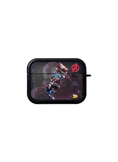 Applicable To AirPods Pro2 Earphone Cover Two-in-one Cartoon Soft Case For Apple1/2/3 Generation Wireless Bluetooth Cross-border-Color:Two-in-one Soft Shell-Steel Superman-Model:AirPods 1/2 Generation (protective Cover)