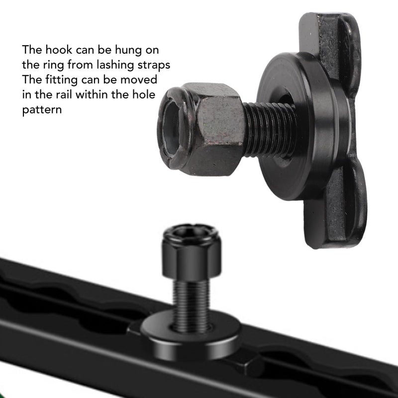 Galvanized Carbon Steel L Track Stud Fitting 2 Pcs Universal Truck Bed Trailer - Image 3
