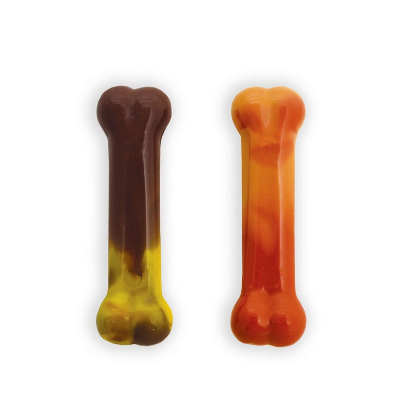 Nylabone Original Bone Power Chew Toy for Dogs, Durable Dog Toys for Aggressive Chewers, Flavor Frenzy Bacon Cheeseburger & Apple Pie Flavor, Small - Up to 25 Ibs, 2 Pack - Image 5