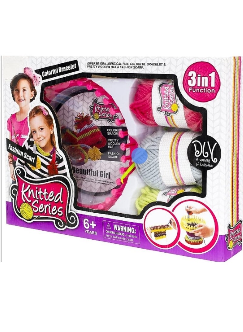 Knitting Machine Kit For Woolen Accessoriesfor Kids - Multi Color - Image 2