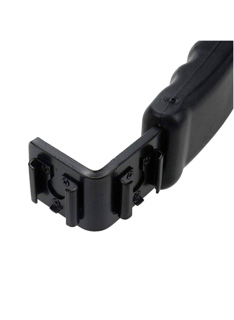 Camera L Bracket Mount,  Video Grip L-Bracket with Cold Shoe Mount 1/4'' Tripod Screw Heavy Duty Padded Hand Grip for DSLR Camera Camcorder - Image 3