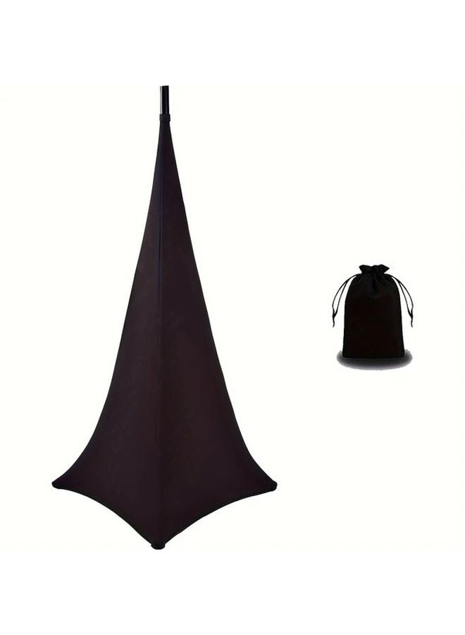 غطاء حامل مكبر صوت أبيض مع تنورة حامل ثلاثي القوائم وحقيبة سفر للمسارح الصوتية الحية - Image 2