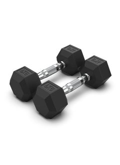 COMMANDO Pair Of Hex Dumbbells All Weights Options  - Image 3