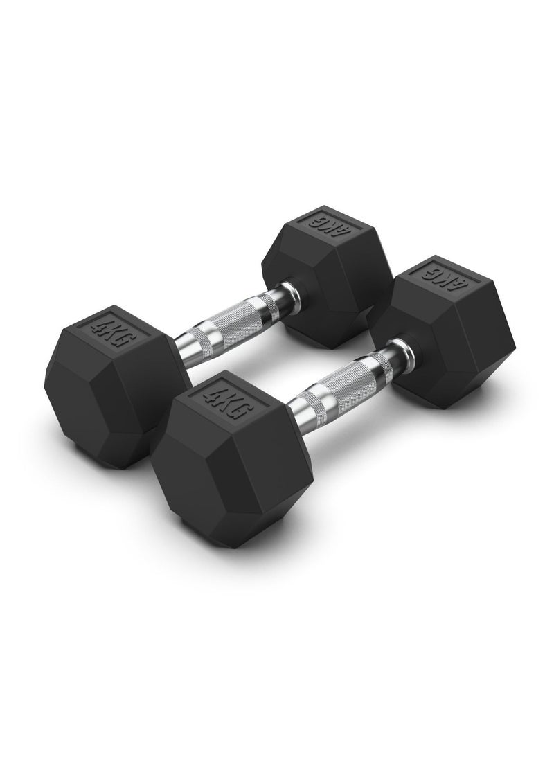 COMMANDO Pair Of Hex Dumbbells All Weights Options  - Image 3