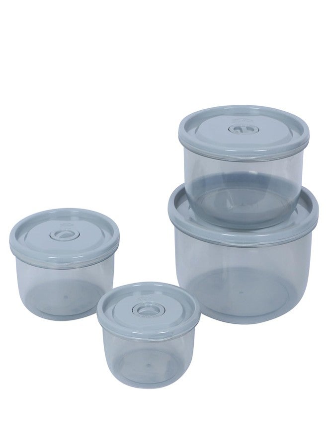 Gluman Plastic Microwave Container Set of 4 With Vent Knob For Steam Release | 100% Food Grade | Dishwasher Safe | Freezer Safe | Microwave Safe | Reusable | Recyclable (Microvent_Grey) - Image 5