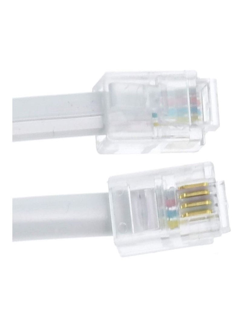 RJ11 4P4C Modular Telephone Handset Cable Receiver Coil Cord Wire - Image 2