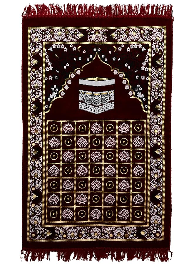 erorex Turkey Muslim Prayer Mat Islamic Prayer Mat Muslim Prayer Rug Premium Design And Quality Made In Turkey Soft Touch With Cotton Padded Back Multicolors - Image 1