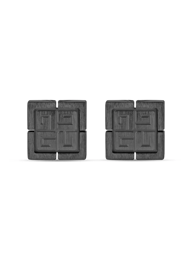 غاي لاروش Charlie.3 Balck & Silver Cufflink for Men