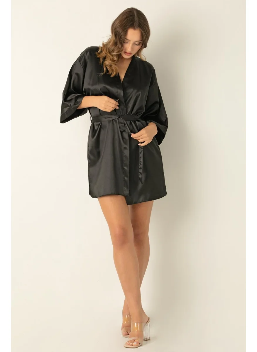 ميور Doremi Satin Mini Belted Dressing Gown