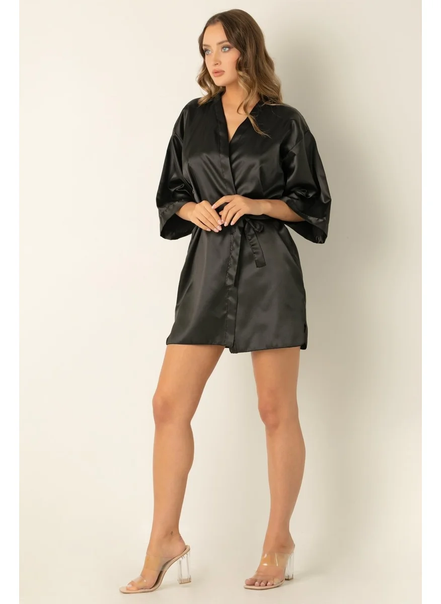 ميور Doremi Satin Mini Belted Dressing Gown