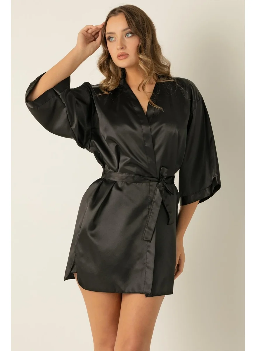 ميور Doremi Satin Mini Belted Dressing Gown