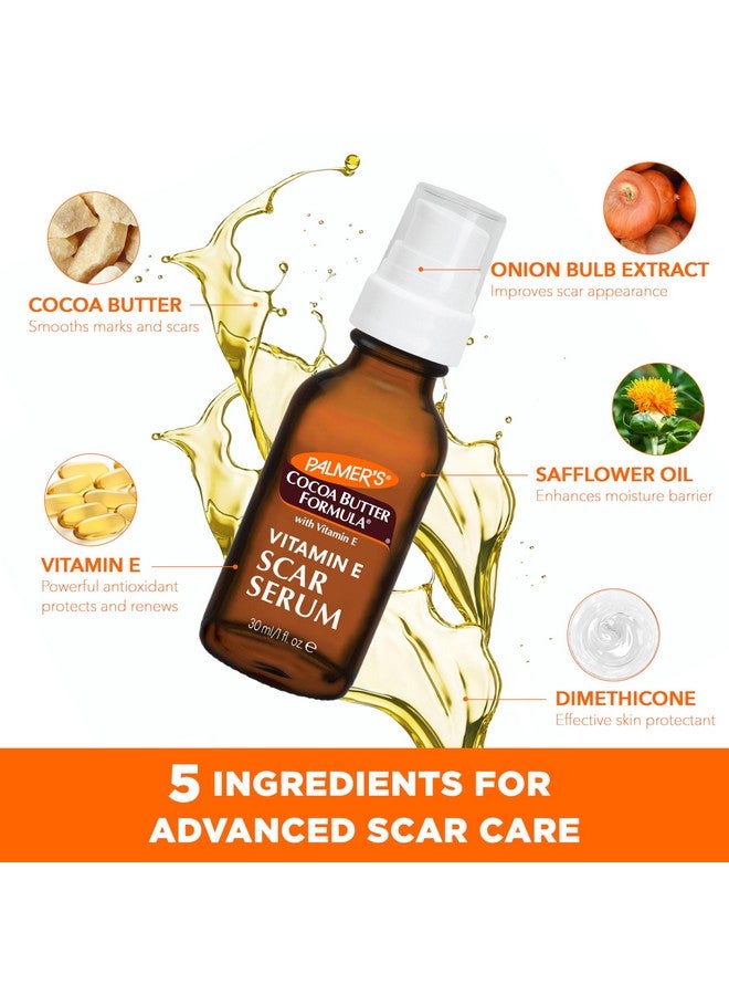 PALMER'S Palmer's Cocoa Butter Formula Scar Serum, Skin Brightening Oil for Face & Body, Concentrated Serum with Vitamin E, Fragrance Free, 1 Fl Oz  - Image 4