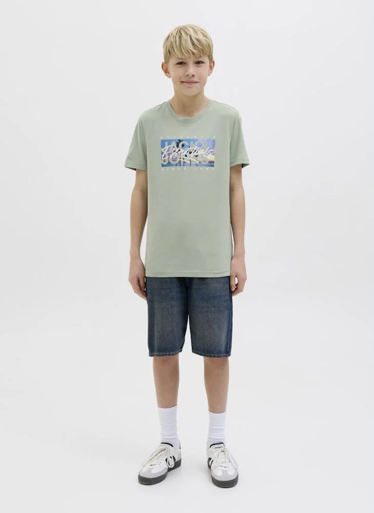 Jack & Jones Junior JJCOLTON PHOTOPRINT TEE SS CREW NE JNR
