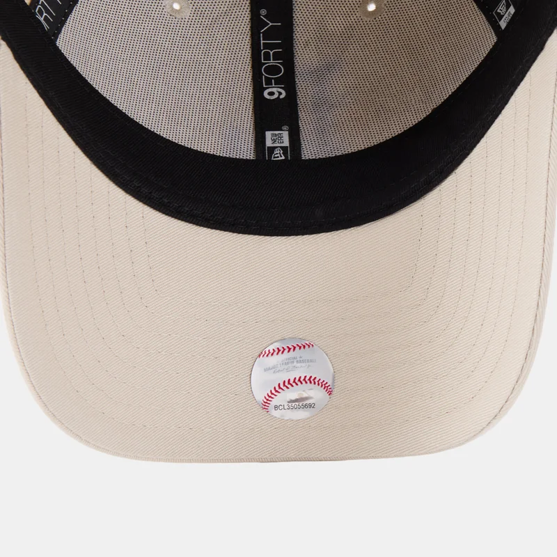 New Era Beige Men's MLB Los Angeles Dodgers League Essential 9FORTY Cap for Men | Best Price UAE