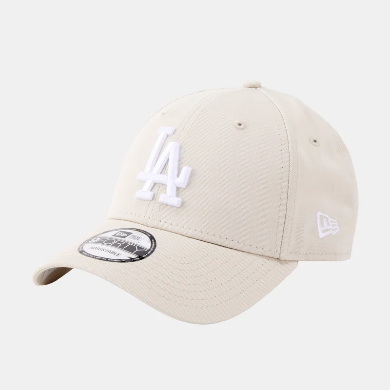 New Era Beige Men's MLB Los Angeles Dodgers League Essential 9FORTY Cap for Men | Best Price UAE