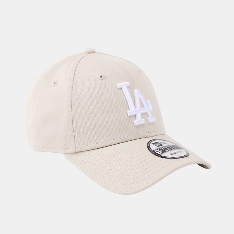 New Era Beige Men's MLB Los Angeles Dodgers League Essential 9FORTY Cap for Men | Best Price UAE
