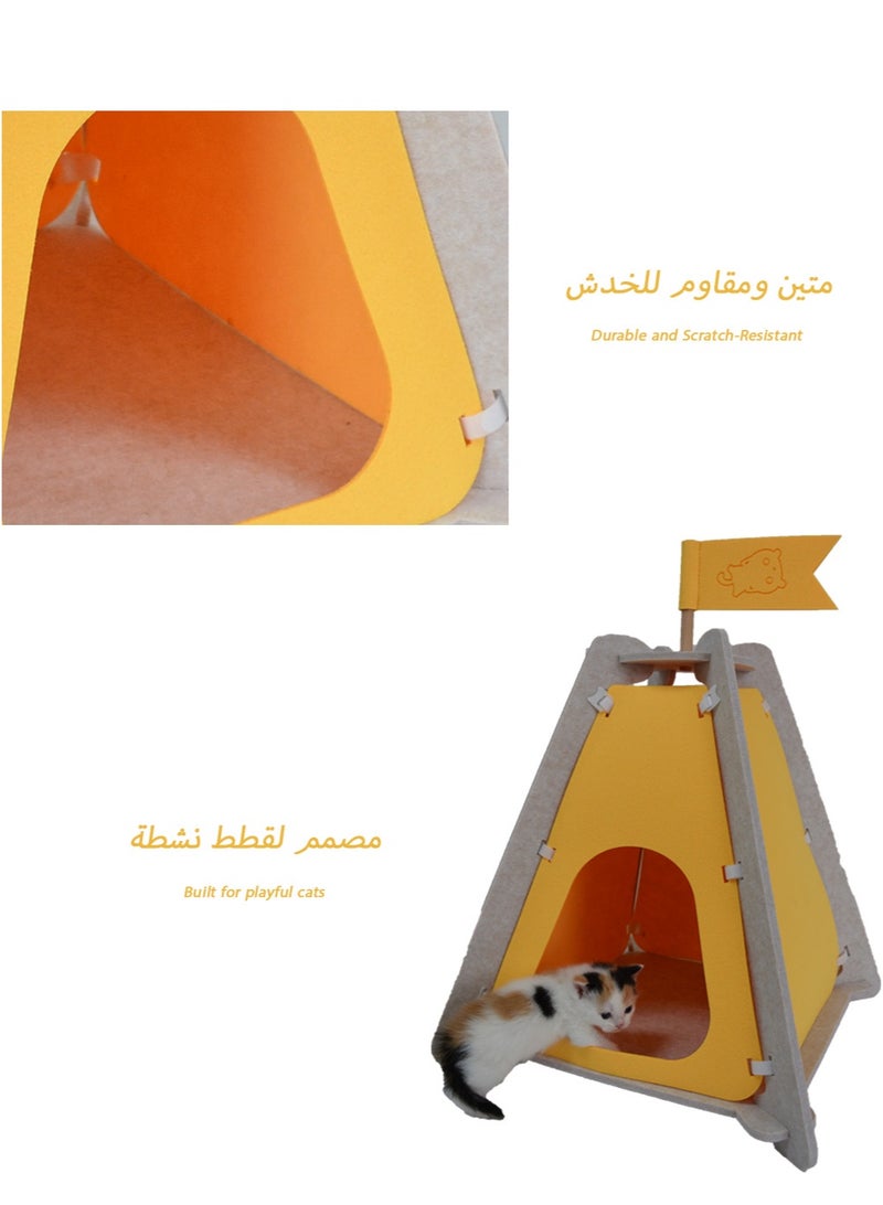 Generic Fun Cat Tent – Detachable & Durable Cat Bed with Unique Kingdom Design, Perfect for Napping & Playtime  - Image 5