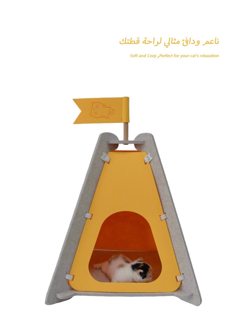 Generic Fun Cat Tent – Detachable & Durable Cat Bed with Unique Kingdom Design, Perfect for Napping & Playtime  - Image 4
