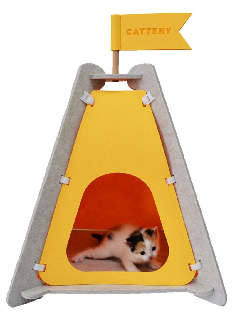 Generic Fun Cat Tent – Detachable & Durable Cat Bed with Unique Kingdom Design, Perfect for Napping & Playtime  - Image 1