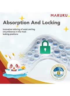 MAKUKU Comfort Fit Tape Diapers - Size 3 (6-11kg) | 4-6 months | 224 Pieces  - Image 3