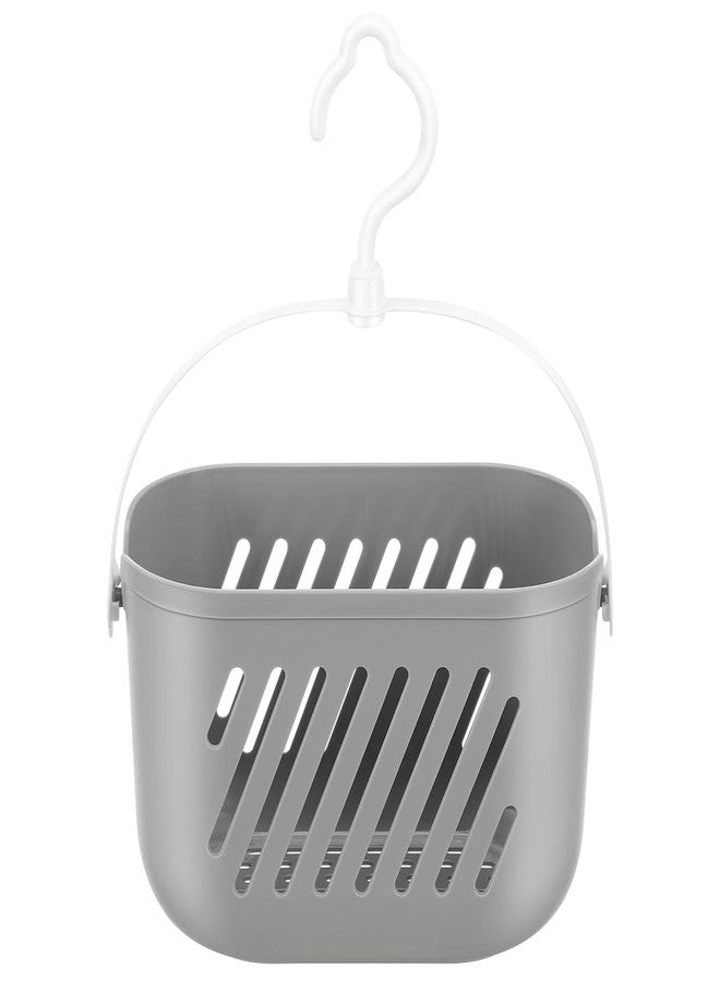 POPETPOP Hanging Shower Caddy Basket: Portable Kitchen Organizer Storage Basket with Hook - Caddy Organizer Bin for Home Bathroom Kitchen College Dorm, Pantry (grey) - Image 1