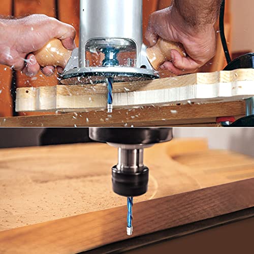 EANOSIC Downcut Spiral Flush Trim Router Bit, 1/4 Inch Shank Solid Carbide Flush Trim Router Bits Spiral with Nano Coated by EANOSIC (1/4" Shank Down-Cut) - Image 5