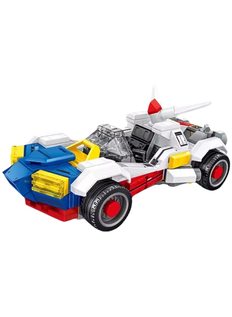 Yuanzu Chariot Building Blocks Assembly Model Boy Small Particle Assembly Toy - Image 1