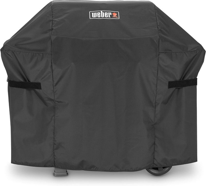 Weber Premium Outdoor Grill Cover, Water-Resistant, Compatible with Large Spirit Series Gas Grills, Black - Image 1