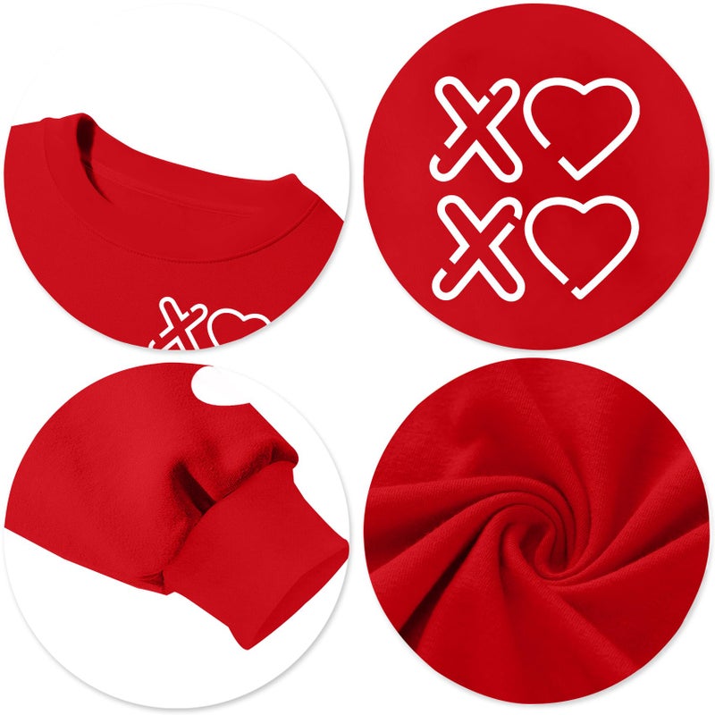 CAZYCHILD Valentines Day Shirt for Women: Love Heart Graphic Long Sleeve Valentine Pullover Tops Casual Valentines Gifts - Image 5