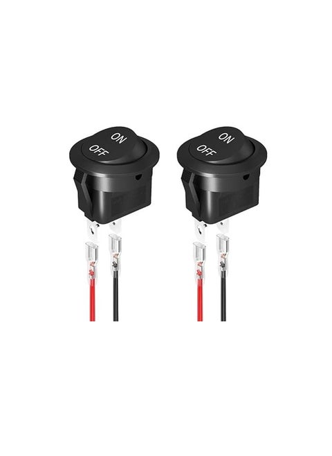 KNP KCD1 Round Rocker Switch is a versatile and compact switch designed for controlling electrical devices It offers reliable operation for various applications with a simple On/Off mechanism Featuring a black round rocker this switch is well suited for tight spaces and panel mounting It is a Single Pole Single Throw SPST switch making it ideal for controlling a single circuit.