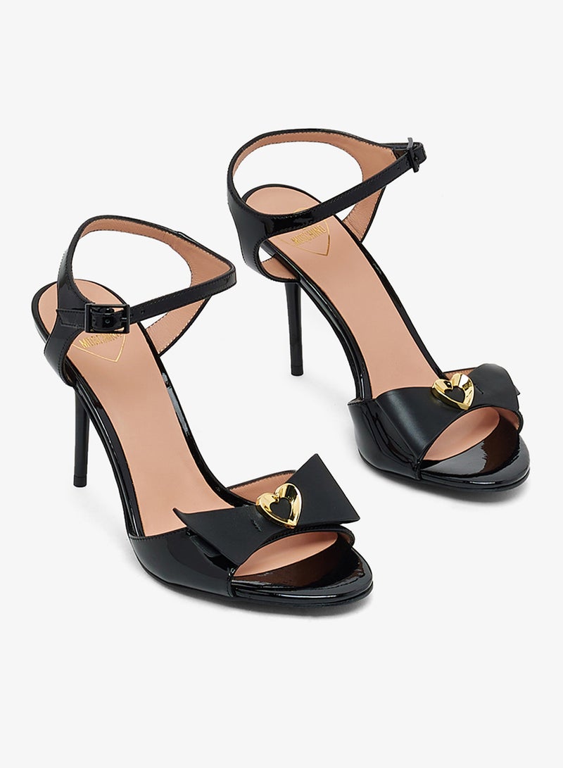 لوف موسكينو صنادل بكعب عالٍ بحزام للكاحل - Image 4