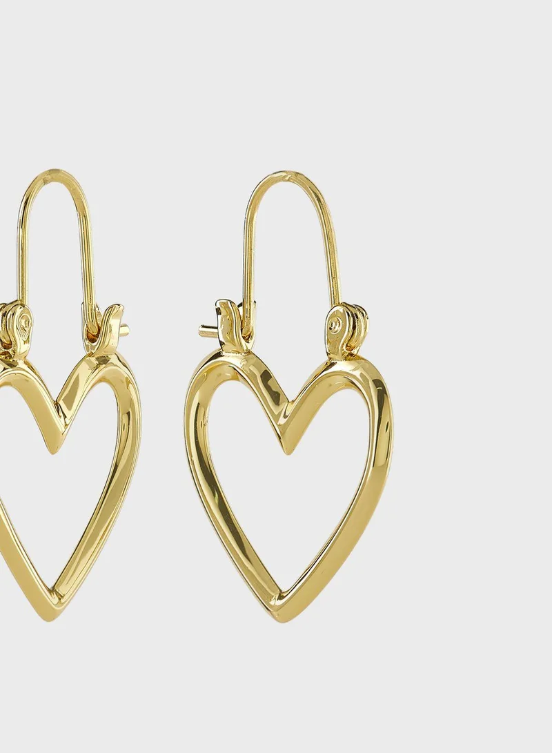 LUV AJ Mini Heartbreaker Hoop Earrings