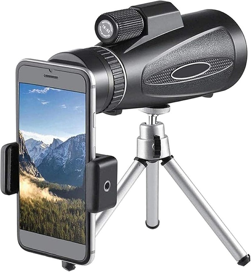 High Power Monocular Telescope Waterproof Fogproof with Tripod Holder for Bird Watching - Image 2