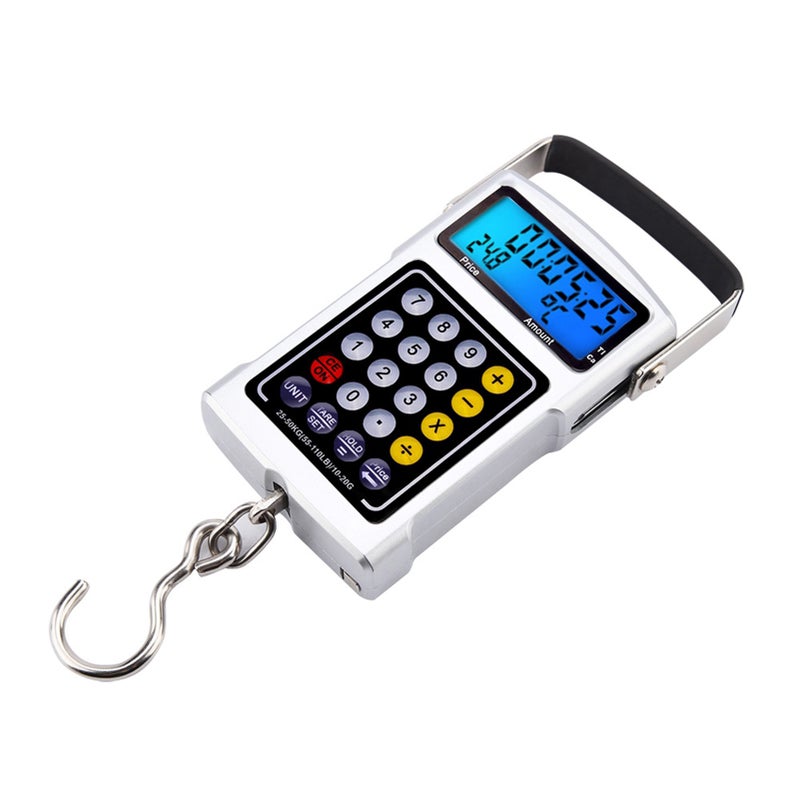 Electronic Fish Hook Scale 50Kg Luggage Weighing 7 in 1 Digital Hanging Scales - Image 3