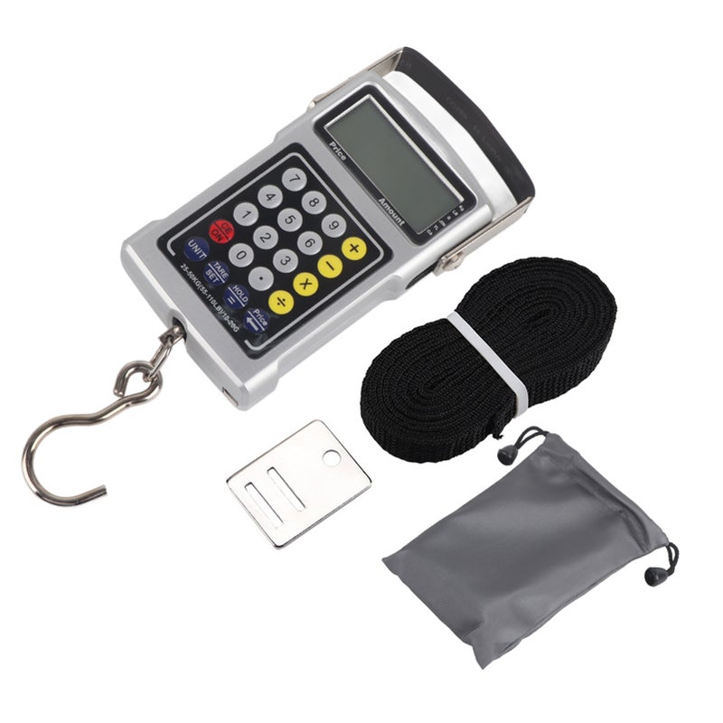 Electronic Fish Hook Scale 50Kg Luggage Weighing 7 in 1 Digital Hanging Scales - Image 1
